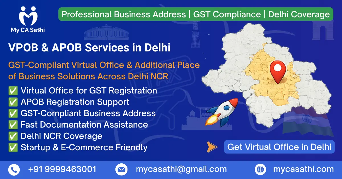 VPOB & APOB Services in Delhi – Complete GST Registration Guide 2026 image